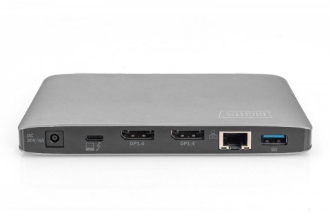 Stacja dokująca USB-C 11-portów z Thunderbolt 3, 8K 30Hz, PD 3.0, RJ45, Aluminiowa