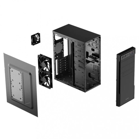 Obudowa komputerowa bez zasilacza L1 2xUSB 3.0, czarna Obudowa komputerowa bez zasilacza L1 2xUSB 3.0, czarna