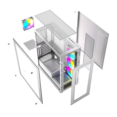 Obudowa Midi Tower Fornax X450MAX ATX biała