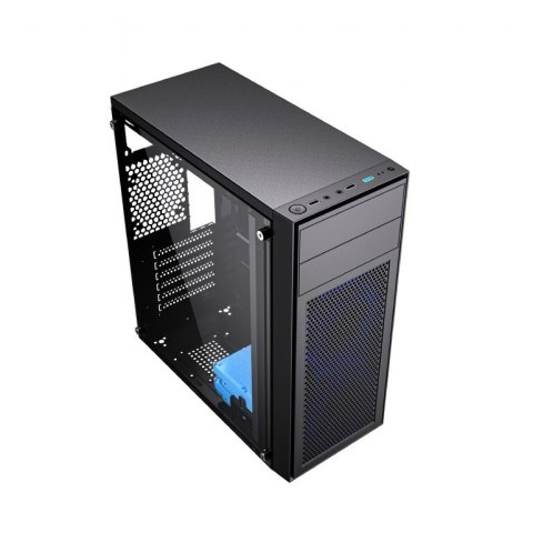 Obudowa Midi Tower Fornax M100B ATX niebiesie wentylatory Czarna Obudowa Midi Tower Fornax M100B ATX niebiesie wentylatory Czarna