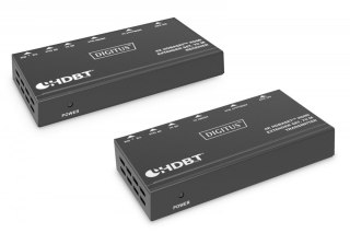 Przedłużacz/Extender HDMI 4K 30Hz 70m po skrętce Cat.6/7/8 HDBaseT HDCP2.2 IR RS232 PoC, zestaw