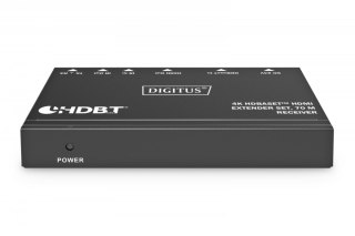 Przedłużacz/Extender HDMI 4K 30Hz 70m po skrętce Cat.6/7/8 HDBaseT HDCP2.2 IR RS232 PoC, zestaw