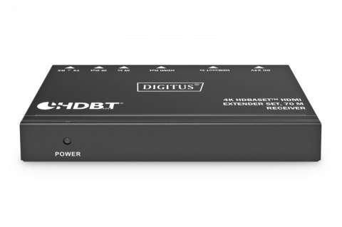 Przedłużacz/Extender HDMI 4K 30Hz 70m po skrętce Cat.6/7/8 HDBaseT HDCP2.2 IR RS232 PoC, zestaw Przedłużacz/Extender HDMI 4K 30Hz 70m po skrętce Cat.6/7/8 HDBaseT HDCP2.2 IR RS232 PoC, zestaw