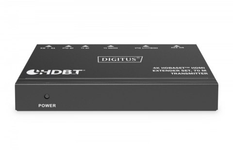 Przedłużacz/Extender HDMI 4K 30Hz 70m po skrętce Cat.6/7/8 HDBaseT HDCP2.2 IR RS232 PoC, zestaw Przedłużacz/Extender HDMI 4K 30Hz 70m po skrętce Cat.6/7/8 HDBaseT HDCP2.2 IR RS232 PoC, zestaw