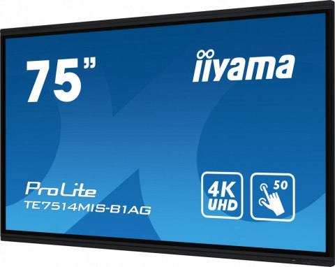 Monitor wielkoformatowy 75 cali TE7514MIS-B1AG INFRARED,50pkt,VA,4K,7H,WiFi,MIC,USB-c Monitor wielkoformatowy 75 cali TE7514MIS-B1AG INFRARED,50pkt,VA,4K,7H,WiFi,MIC,USB-c