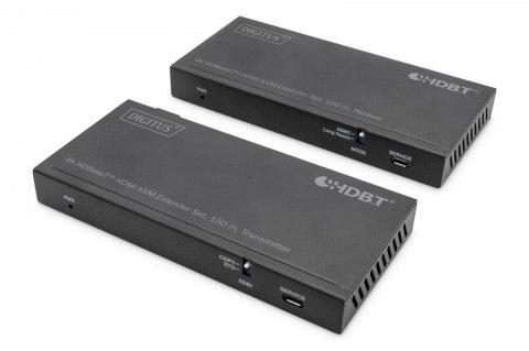 Przedłużacz/Extender HDMI 4K 60Hz 150m po skrętce Cat.6A/7/8 HDBaseT HDCP2.2 IR EDID PoC, zestaw