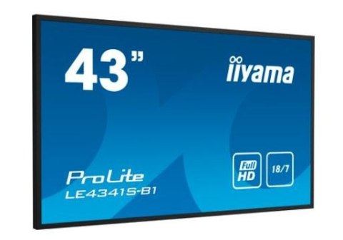 Monitor wielkoformatowy 43 cale LE4341S-B1 IPS,FHD,18/7,LAN,HDMI Monitor wielkoformatowy 43 cale LE4341S-B1 IPS,FHD,18/7,LAN,HDMI