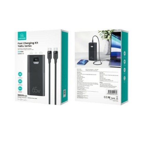 Powerbank 30000mAh PB68 PD + QC 3.0 Fast Charge Powerbank 30000mAh PB68 PD + QC 3.0 Fast Charge