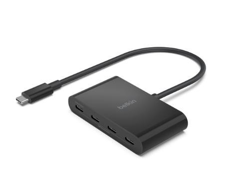 Stacja dokująca USB-C do 4xUSB-C czarny