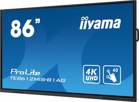 Monitor wielkoformatowy 85.6 cala TE8612MIS-B2AG INFRARED,40pkt,VA,4K,7H,WiFi Monitor wielkoformatowy 85.6 cala TE8612MIS-B2AG INFRARED,40pkt,VA,4K,7H,WiFi