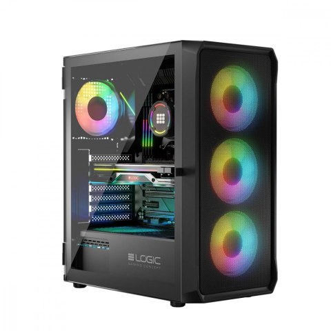 Obudowa Komputerowa Logic Portos ARGB Midi USB 3.0 Czarna Obudowa Komputerowa Logic Portos ARGB Midi USB 3.0 Czarna