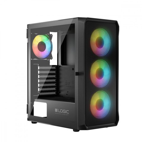 Obudowa Komputerowa Logic Portos ARGB Midi USB 3.0 Czarna Obudowa Komputerowa Logic Portos ARGB Midi USB 3.0 Czarna