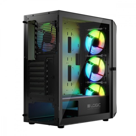 Obudowa Komputerowa Logic Portos ARGB Midi USB 3.0 Czarna Obudowa Komputerowa Logic Portos ARGB Midi USB 3.0 Czarna