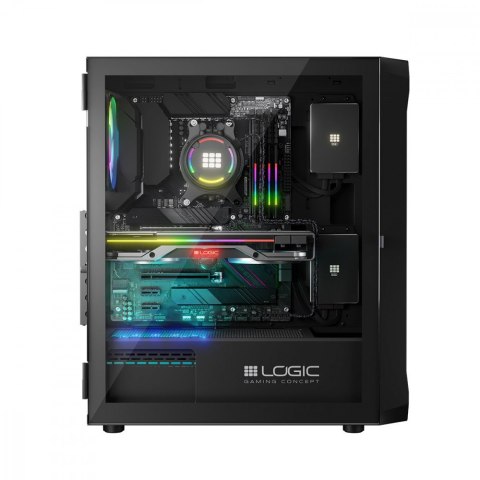 Obudowa Komputerowa Logic Portos ARGB Midi USB 3.0 Czarna Obudowa Komputerowa Logic Portos ARGB Midi USB 3.0 Czarna