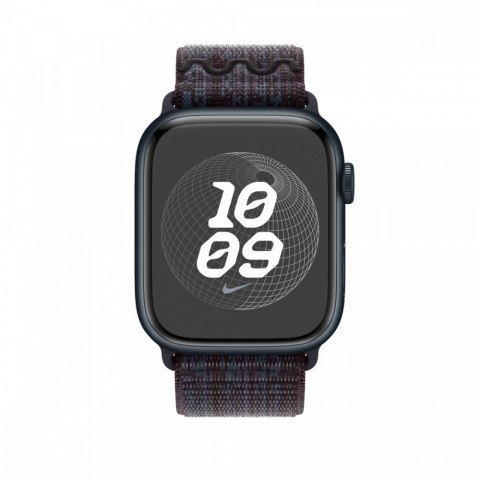 Opaska sportowa Nike w kolorze czarnym/niebieskim do koperty 45 mm Opaska sportowa Nike w kolorze czarnym/niebieskim do koperty 45 mm