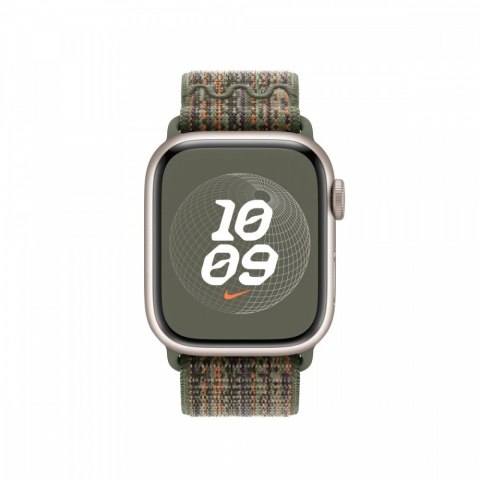 Opaska sportowa Nike w kolorze sekwoi/pomarańczowym do koperty 41 mm