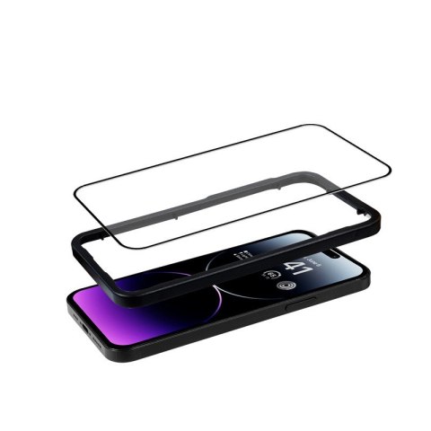 Szkło ochronne Anti-Bacterial 3D Armour Glass iPhone 14 Pro Max z ramką instalacyjną Szkło ochronne Anti-Bacterial 3D Armour Glass iPhone 14 Pro Max z ramką instalacyjną