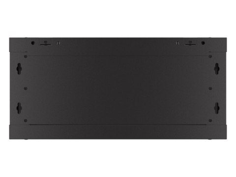 Szafa wisząca 19 cali 4U 600x450 drzwi perforowane (flat pack) czarna