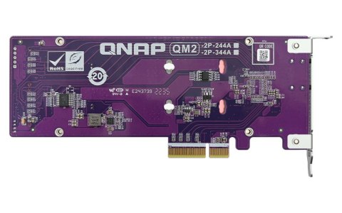 Karta rozszerzeń QM2-2P-344A Dual M.2 PCI SSD Karta rozszerzeń QM2-2P-344A Dual M.2 PCI SSD