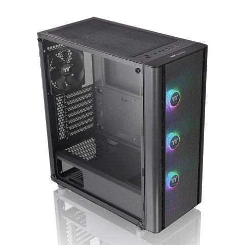 Obudowa - V250 Air Tempered Glass 3x12cm ARGB + 12cm - Blac