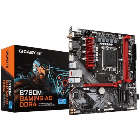 Płyta główna B760M Gaming AC DDR4 s1700 2DDR4 DP/HDMI mATX Płyta główna B760M Gaming AC DDR4 s1700 2DDR4 DP/HDMI mATX