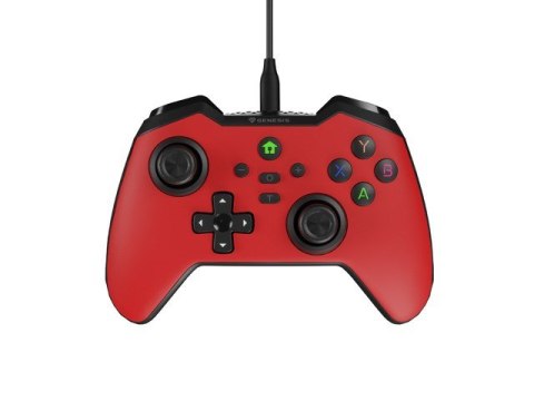 Gamepad Genesis Mangan 300 przewodowy do PC/Switch/Mobile Czerwony Gamepad Genesis Mangan 300 przewodowy do PC/Switch/Mobile Czerwony