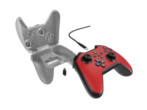 Gamepad Genesis Mangan 300 przewodowy do PC/Switch/Mobile Czerwony Gamepad Genesis Mangan 300 przewodowy do PC/Switch/Mobile Czerwony