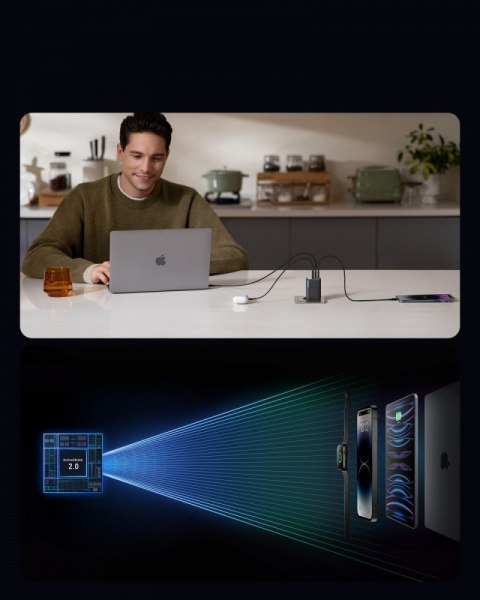 Ładowarka 737 GaNPrime 100W USB-C x 2 USB-A x 1 Ładowarka 737 GaNPrime 100W USB-C x 2 USB-A x 1