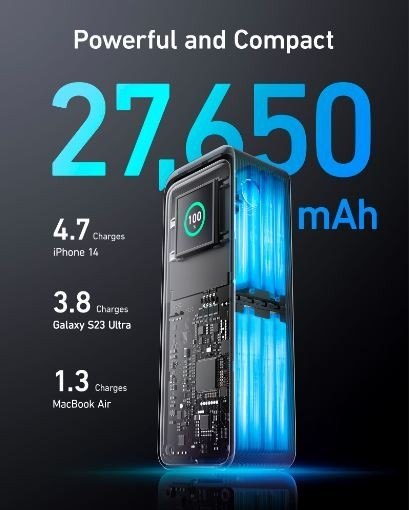 Powerbank Prime 27650 mAh 250W USB-C x 2 USB-A x 1 Powerbank Prime 27650 mAh 250W USB-C x 2 USB-A x 1