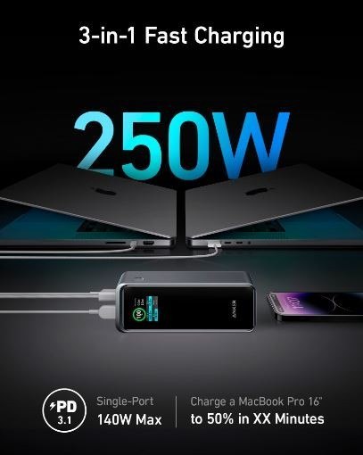 Powerbank Prime 27650 mAh 250W USB-C x 2 USB-A x 1 Powerbank Prime 27650 mAh 250W USB-C x 2 USB-A x 1
