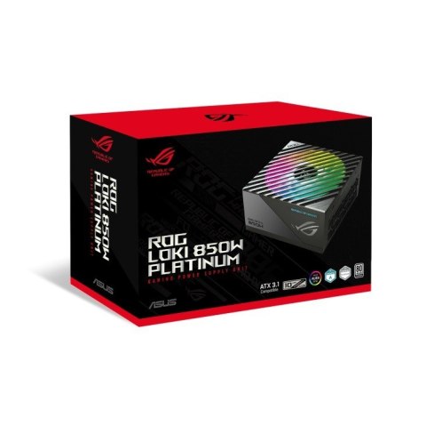Zasilacz Rog Loki SFX-L 850W Platinum 80+ Aura ATX 3.0 czarny Zasilacz Rog Loki SFX-L 850W Platinum 80+ Aura ATX 3.0 czarny
