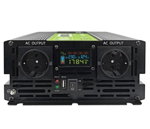 Przetwornica LCD 12V 2000W/4000W Czysty sinus z wywietlaczem Przetwornica LCD 12V 2000W/4000W Czysty sinus z wywietlaczem