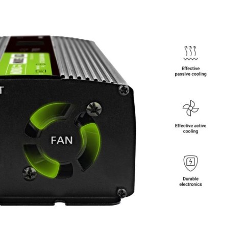 Przetwornica LCD 12V 500W/1000W Czysty sinus z wywietlaczem Przetwornica LCD 12V 500W/1000W Czysty sinus z wywietlaczem