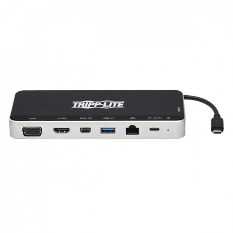 Stacja dokująca USB, potrójny wyświetlacz 4K HDMI i mDP, VGA, USB 3.2 Gen 1, koncentrator USB-A/C, GbE, ładowanie PD 60W U442-