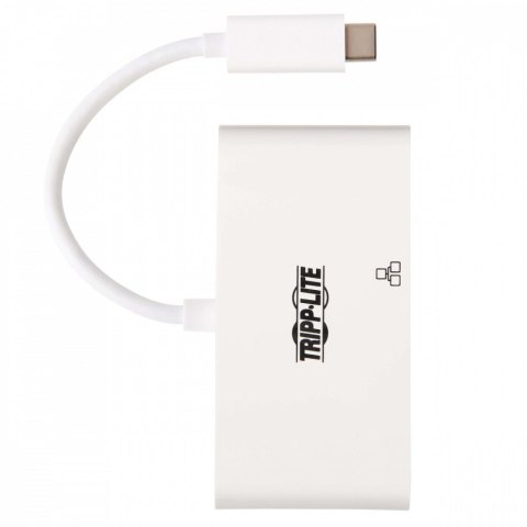 Wieloportowy adapter USB-C 4K HDMI, port USB-A, GbE, ładowanie PD 60 W, HDCP U444-06N-H4GU-C Biały Wieloportowy adapter USB-C 4K HDMI, port USB-A, GbE, ładowanie PD 60 W, HDCP U444-06N-H4GU-C Biały