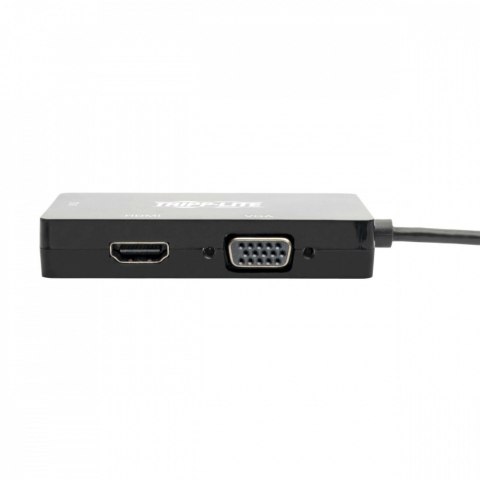 Wieloportowy adapter USB-C (M/3xF) 4K HDMI, DVI, VGA, HDCP. U444-06N-HDV4KB Czarny Wieloportowy adapter USB-C (M/3xF) 4K HDMI, DVI, VGA, HDCP. U444-06N-HDV4KB Czarny