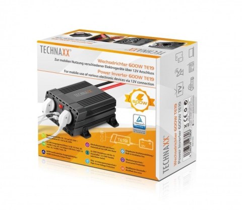 Falownik 600W DC 12V/AC 230V TE19 Falownik 600W DC 12V/AC 230V TE19