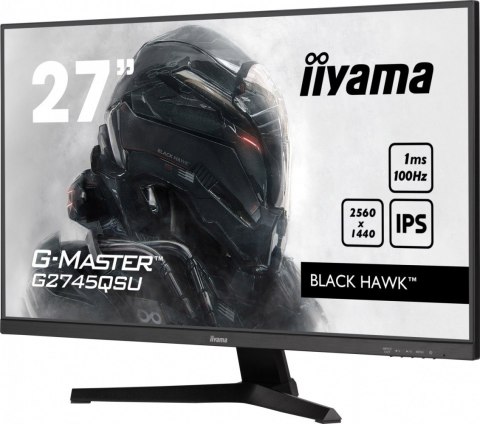 Monitor 27 cali G-Master G2745QSU-B1 IPS, QHD, 100Hz, 1ms, 2xUSB, 2x2W, FreeSync
