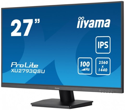 Monitor 27 cali ProLite XU2793QSU-B6 IPS,QHD,100Hz,HDMI,DP,2x2W,2xUSB(3.2), FreeSync