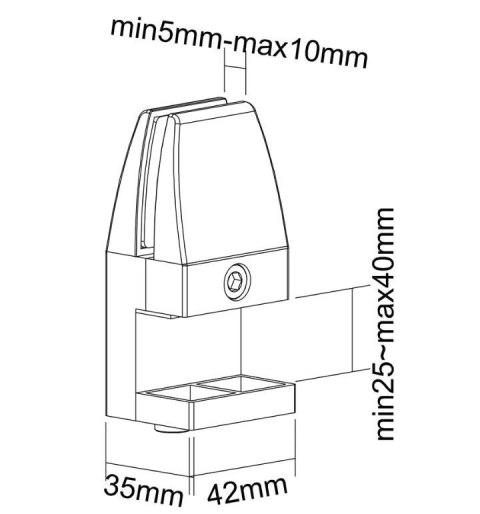 Zestaw zacisków NS-CLMP40WHITE