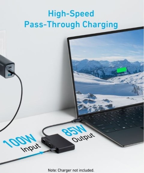 Hub 332 USB-C 5w1 4K HDMI Single Display czarny Hub 332 USB-C 5w1 4K HDMI Single Display czarny