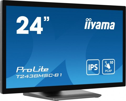 Monitor 24 cale T2438MSC-B1 IPS,FHD,DP,HDMI,2x2W,2xUSB,600(cd/m2), 10pkt.7H,IP1X(FRONT),PION/POZIOM