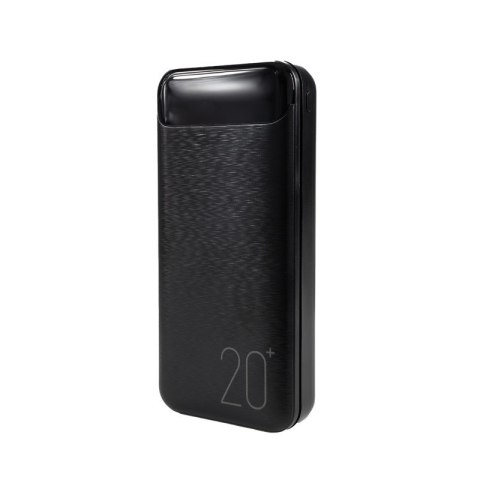 Power bank 20000 mAh Super Charging 2xUSB-A LED Czarny Power bank 20000 mAh Super Charging 2xUSB-A LED Czarny