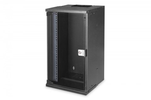 Szafa sieciowa wisząca 10 cali 12U, SOHO PRO 595 x 315 x 300 mm, nośność 60kg, drzwi szyba, niezłożona, Czarna Szafa sieciowa wisząca 10 cali 12U, SOHO PRO 595 x 315 x 300 mm, nośność 60kg, drzwi szyba, niezłożona, Czarna