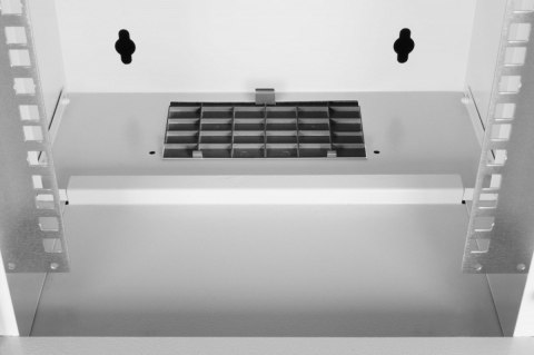 Szafa sieciowa wisząca 10 cali 12U, SOHO PRO 595 x 315 x 300 mm, nośność 60kg, drzwi szyba, niezłożona, Szara Szafa sieciowa wisząca 10 cali 12U, SOHO PRO 595 x 315 x 300 mm, nośność 60kg, drzwi szyba, niezłożona, Szara