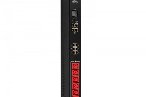 Listwa zasilająca SMART PDU, wtyk IEC 60309 32A/400V, gniazda 18xC13 10A/250V, 6xC19 16A/250V,32A