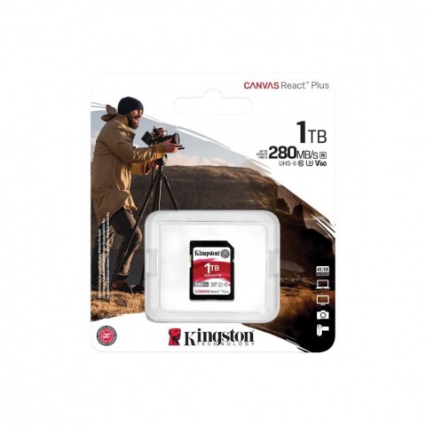 Karta SD 1TB React Plus 280/150 MB/s U3 V60 Karta SD 1TB React Plus 280/150 MB/s U3 V60