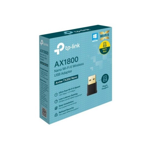 Karta sieciowa Archer TX20U Nano USB Adapter AX1800 Karta sieciowa Archer TX20U Nano USB Adapter AX1800