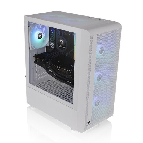 Obudowa - S200 Tempered Glass ARGB 3x12cm Snow