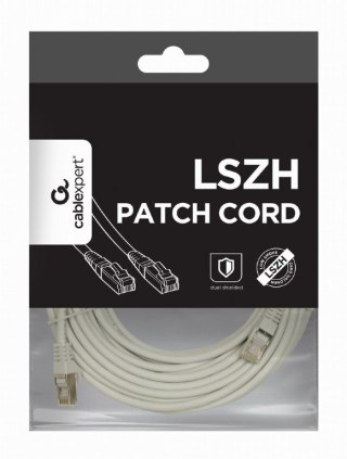 Patch cord kat.6A S/FTP LSZH 15m szary